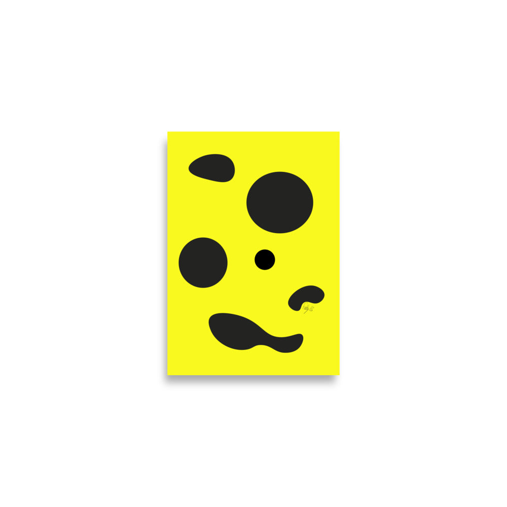 Dots yellow Poster