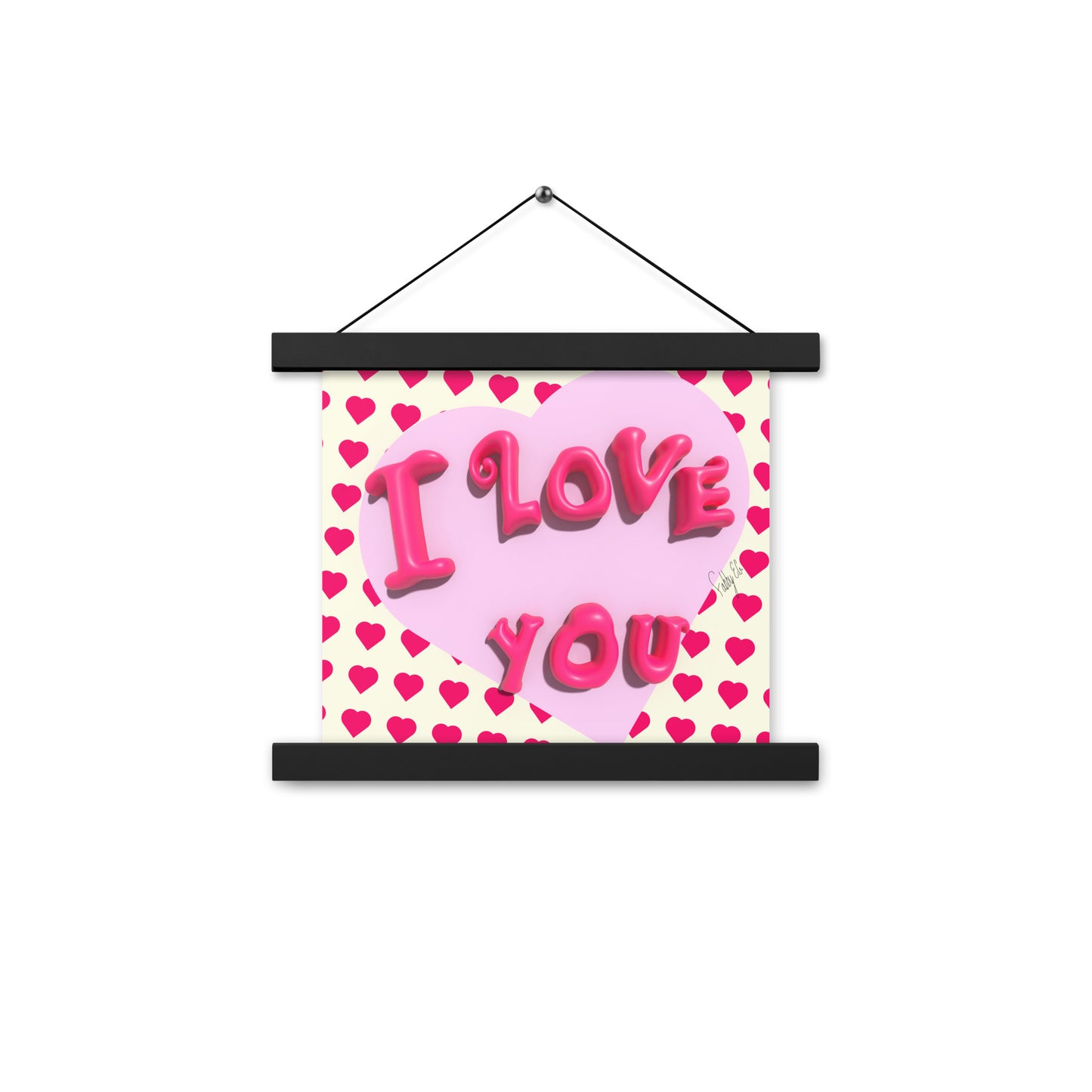 I love you heart Poster with hangers