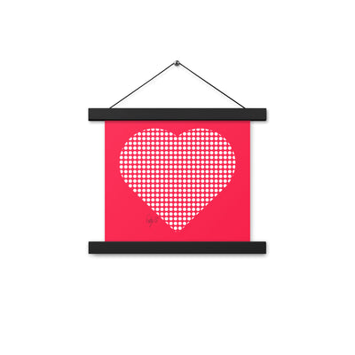 In love (dotted heart) Poster with hangers