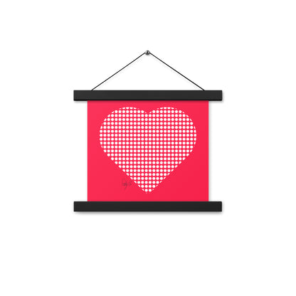 In love (dotted heart) Poster with hangers