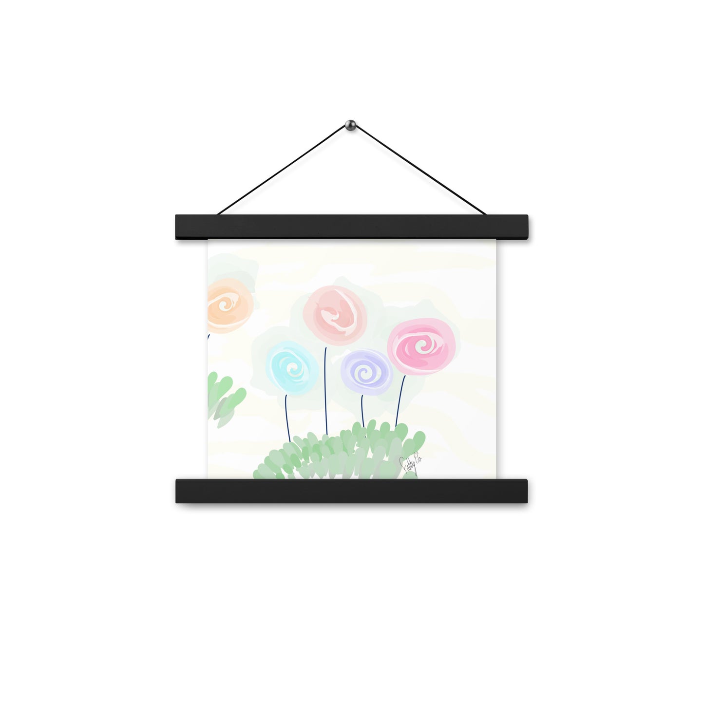 Women’s day flowers Poster with hangers