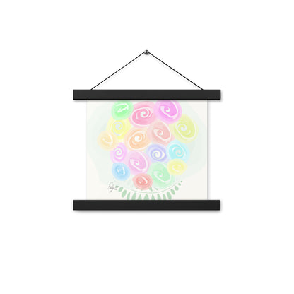 Bouquet of flowers Poster with hangers