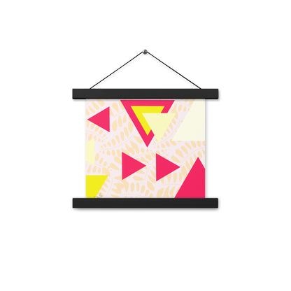 Triangular petals Poster with hangers