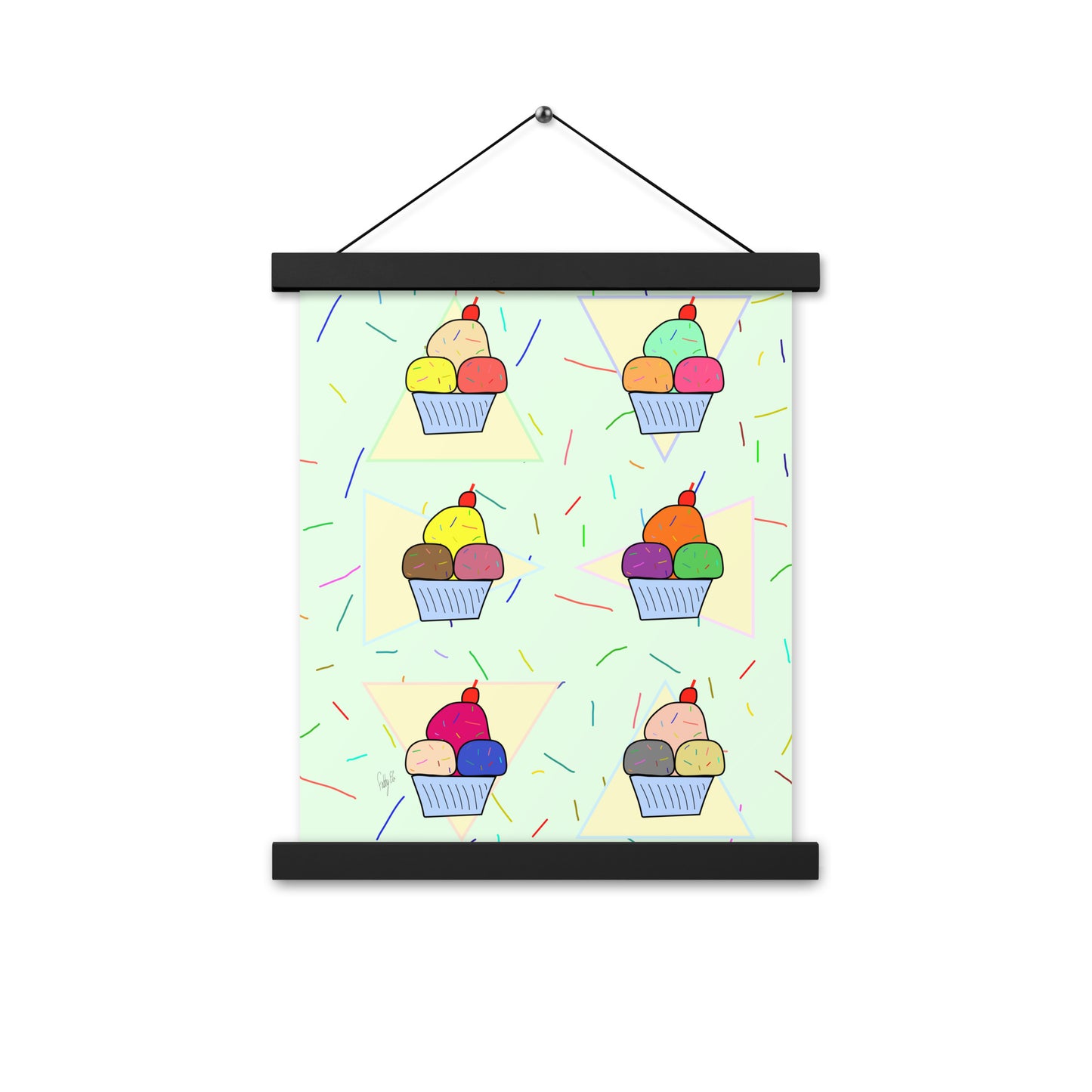 Ice cream time Poster with hangers