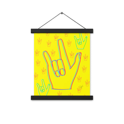 I love you sign language Poster with hangers