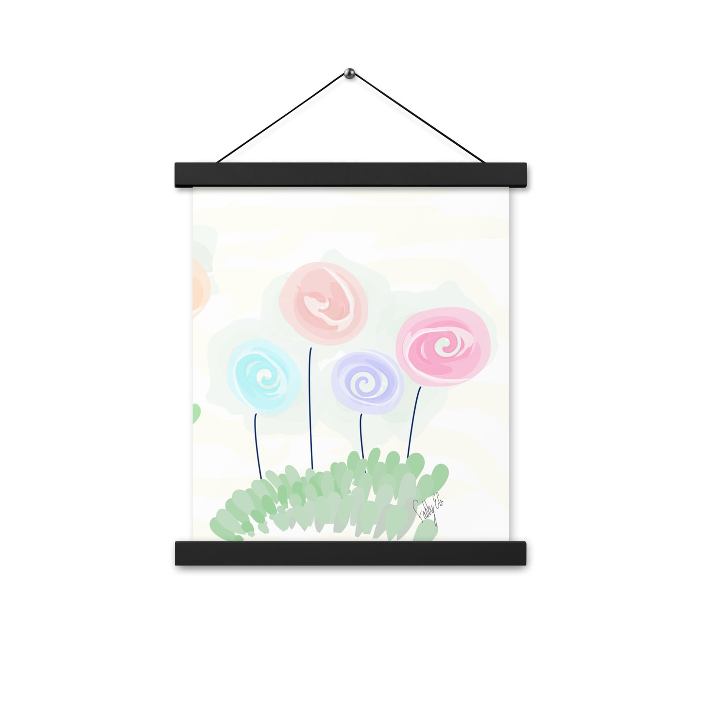 Women’s day flowers Poster with hangers