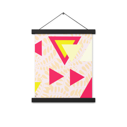 Triangular petals Poster with hangers