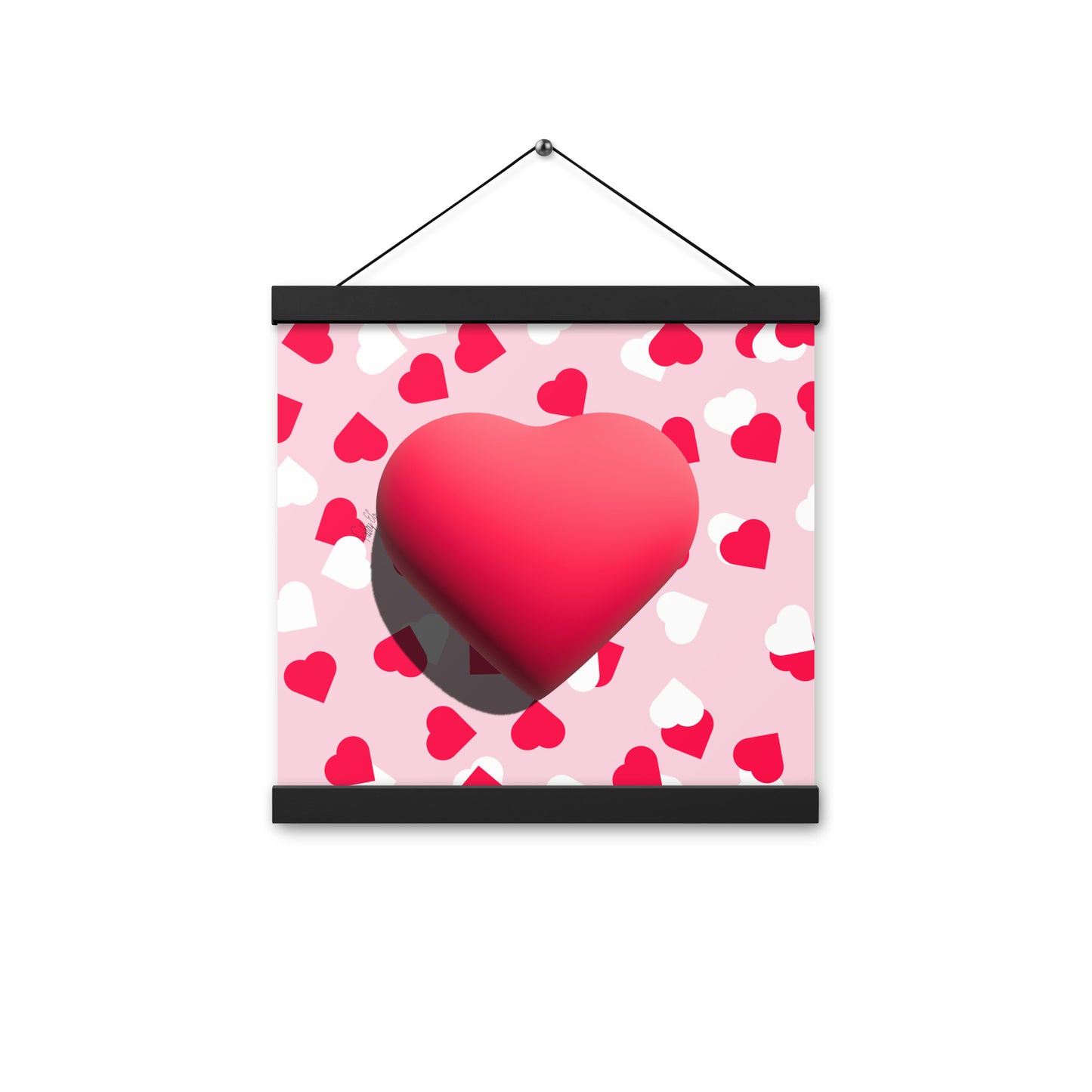 Valentines heart for love Poster with hangers