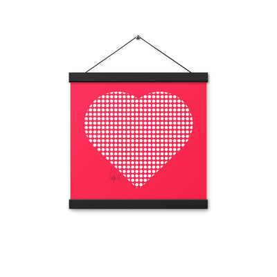 In love (dotted heart) Poster with hangers