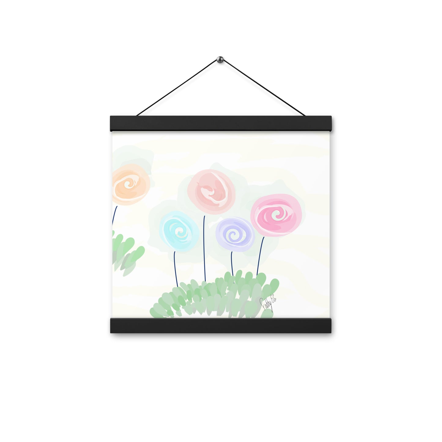 Women’s day flowers Poster with hangers