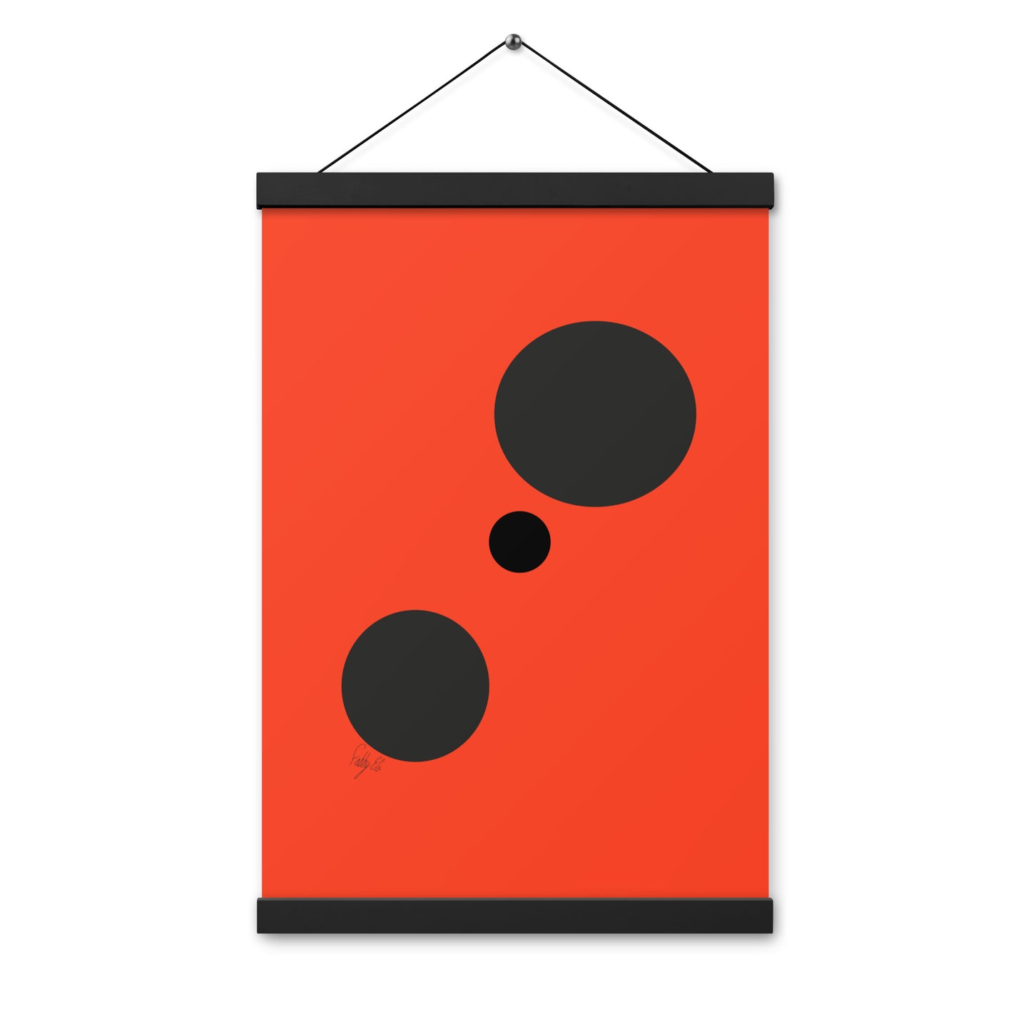 Dots orange Poster with hangers