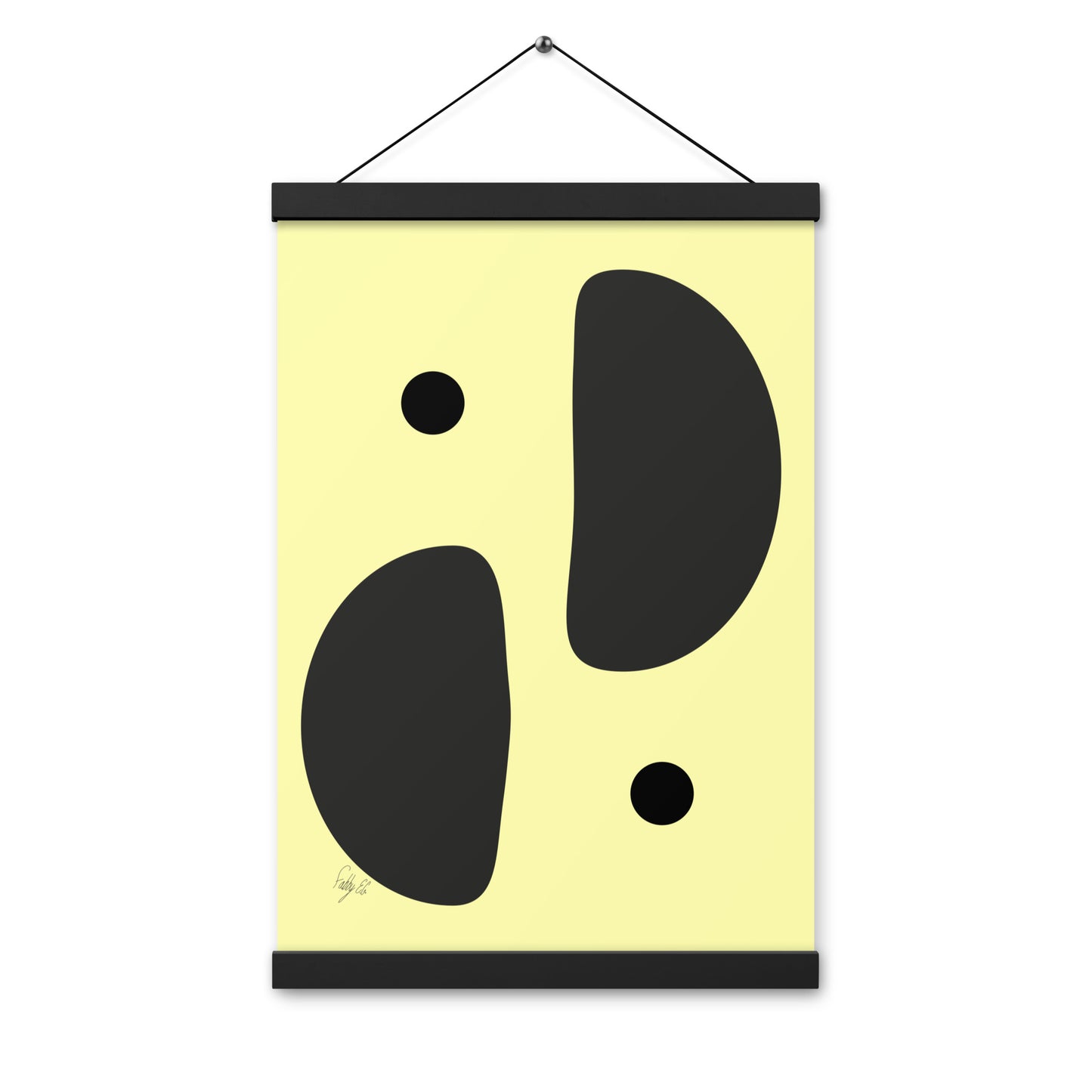 Mirror effect dots yellow warmth Poster with hangers