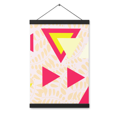 Triangular petals Poster with hangers