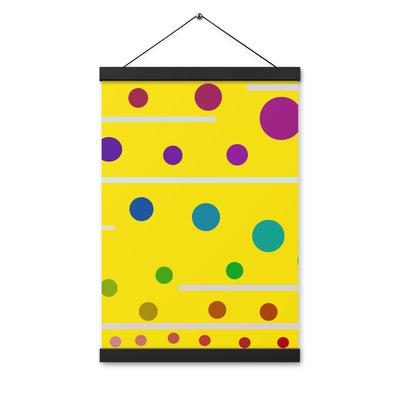 Follow along light yellow Poster with hangers