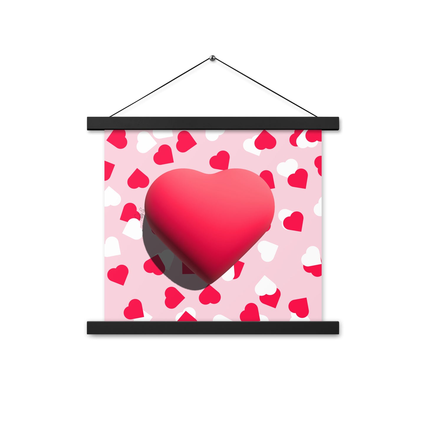 Valentines heart for love Poster with hangers