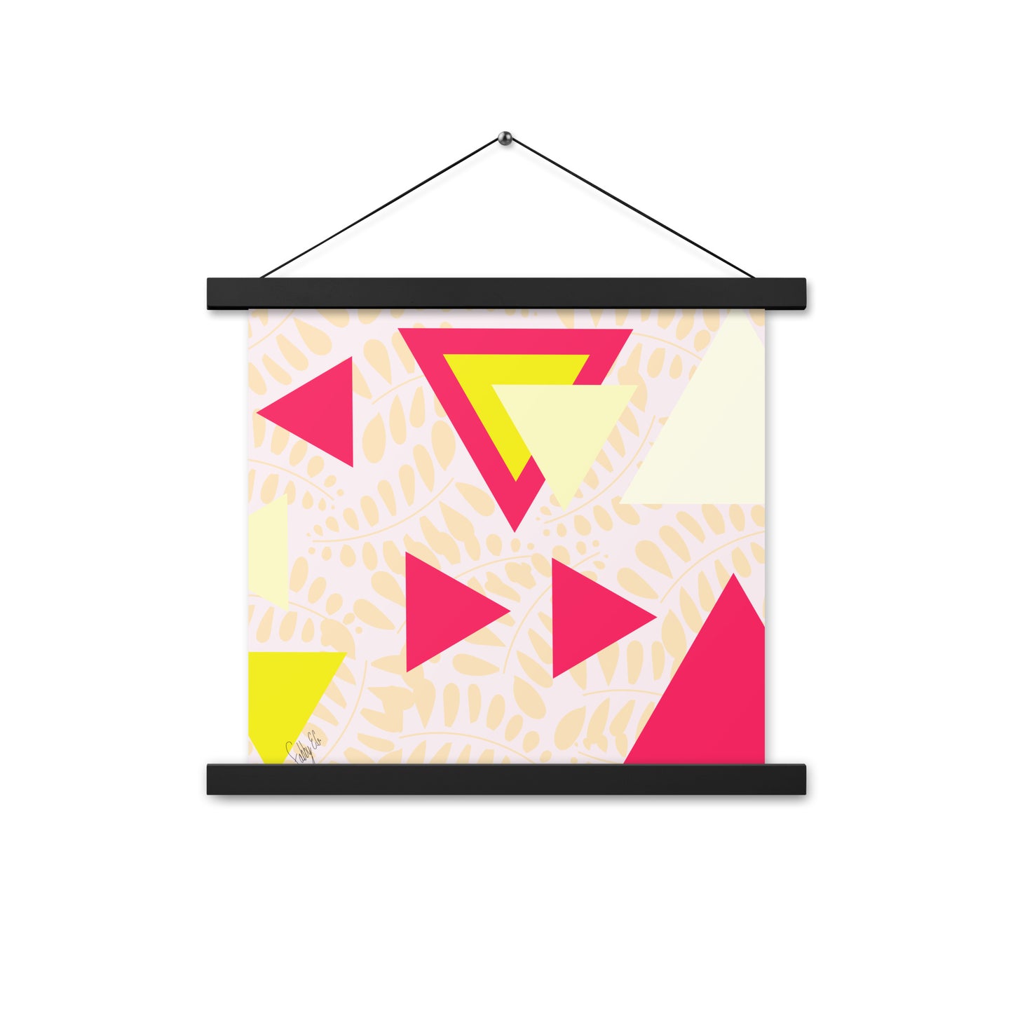 Triangular petals Poster with hangers