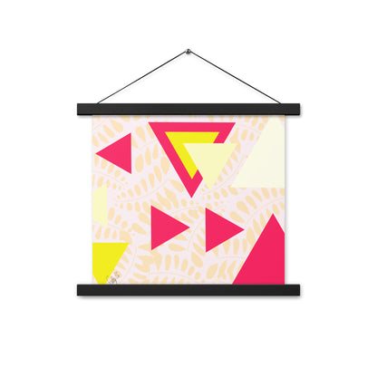 Triangular petals Poster with hangers