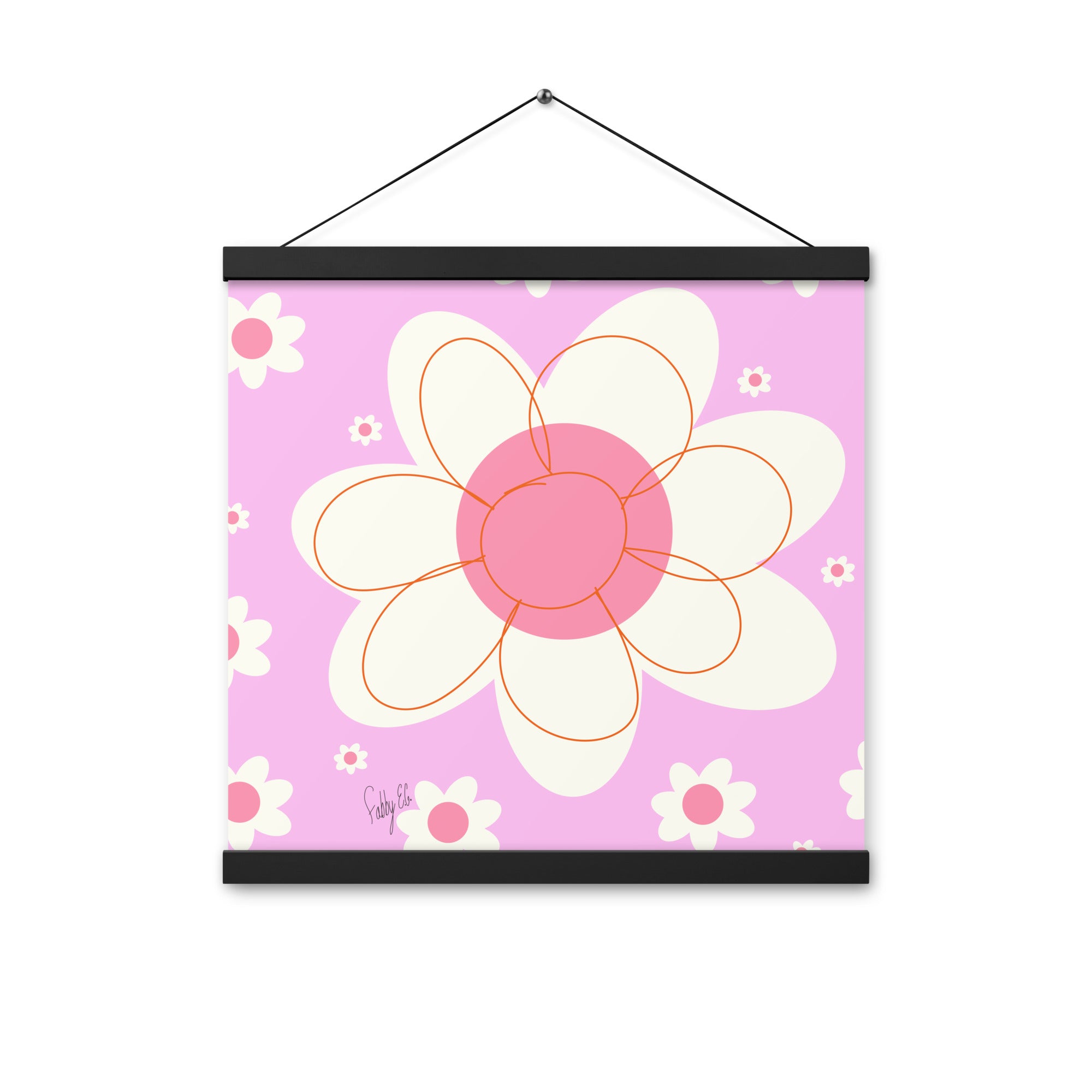 Yellow flower Poster with hangers