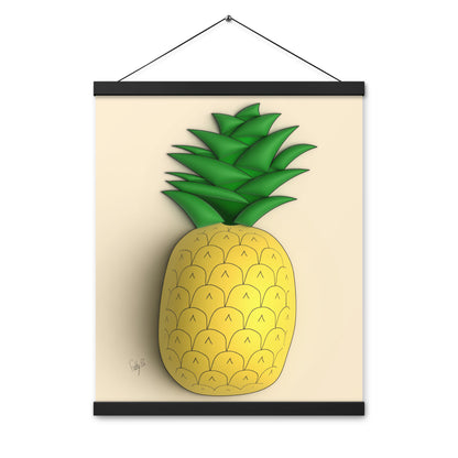 Pineapple 3D Poster with hangers