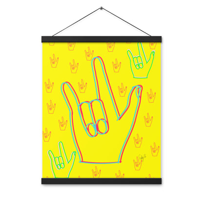 I love you sign language Poster with hangers