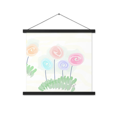 Women’s day flowers Poster with hangers