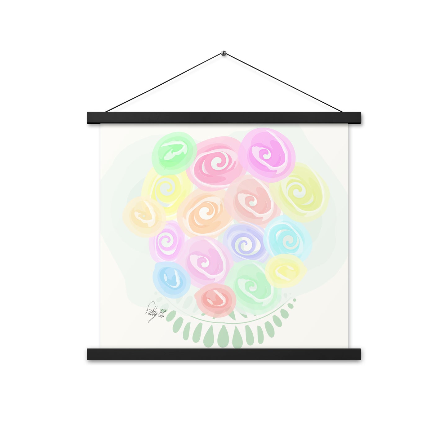 Bouquet of flowers Poster with hangers