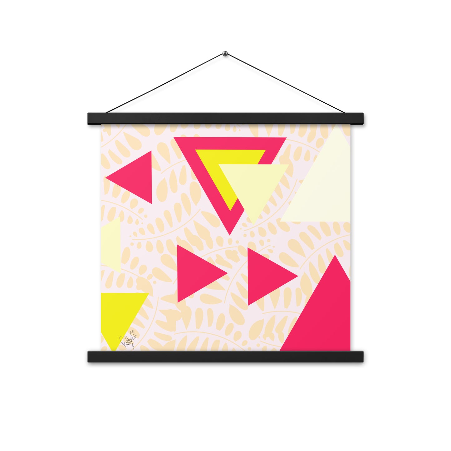 Triangular petals Poster with hangers