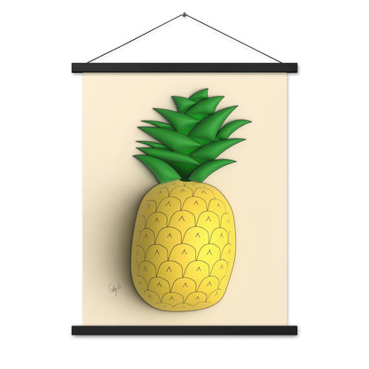 Pineapple 3D Poster with hangers