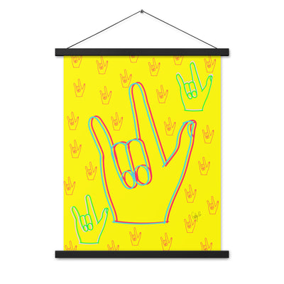 I love you sign language Poster with hangers