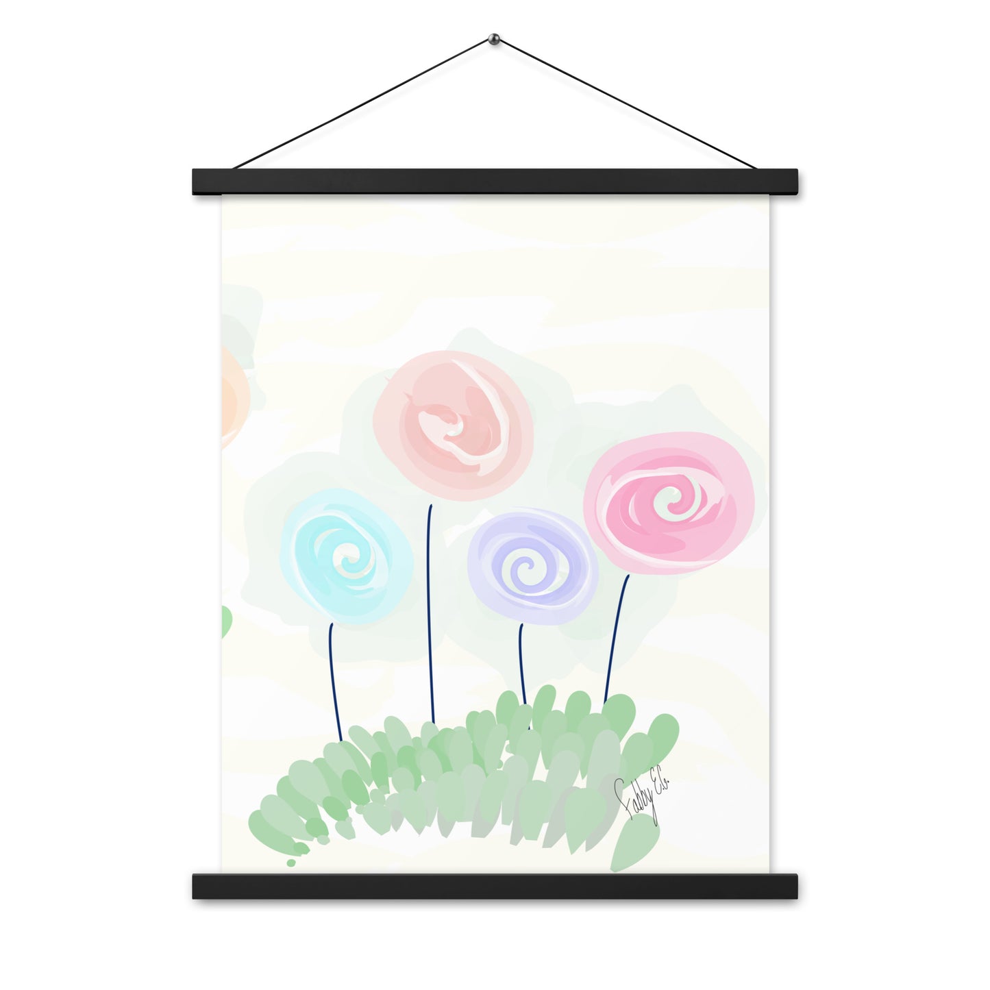 Women’s day flowers Poster with hangers