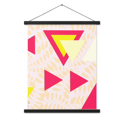 Triangular petals Poster with hangers