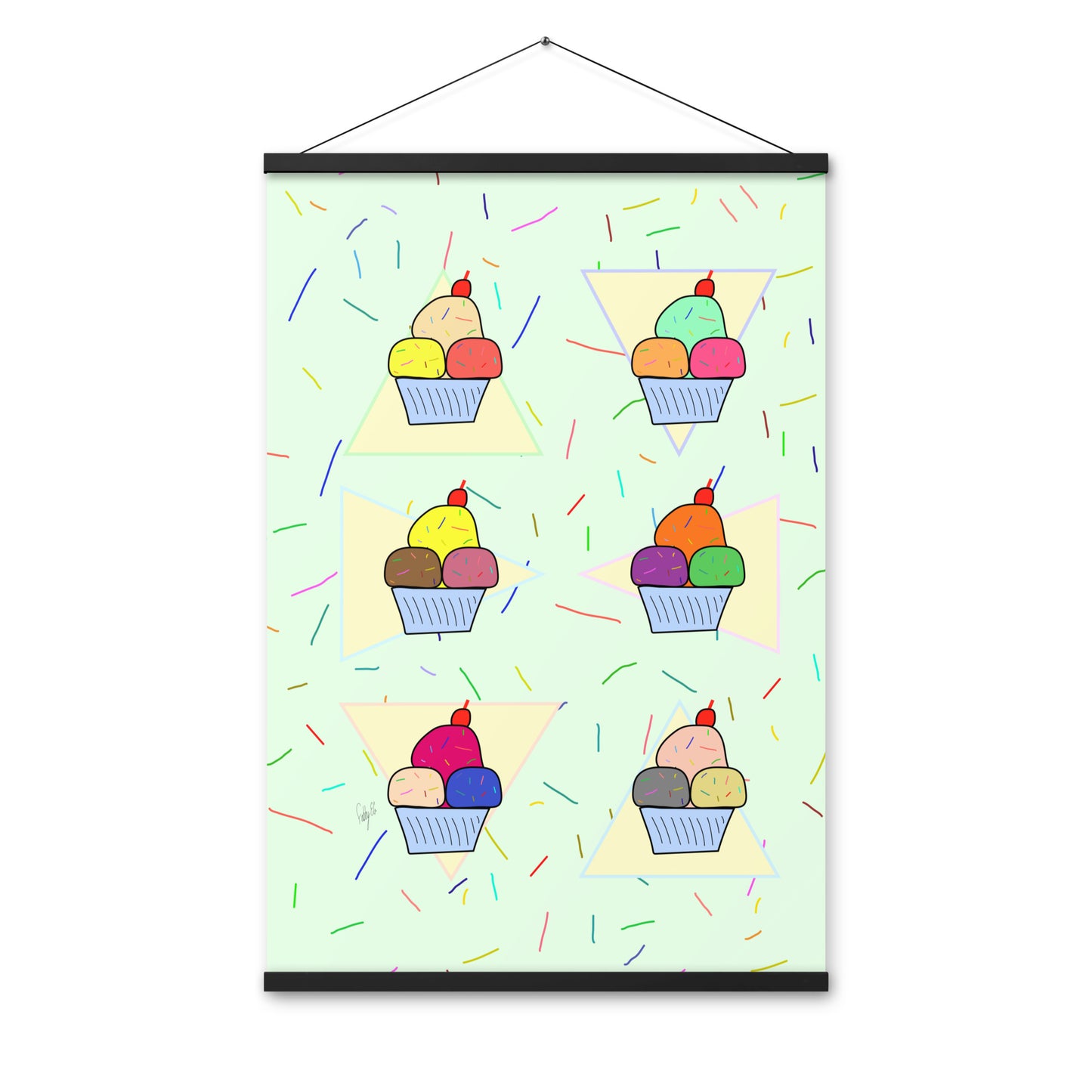 Ice cream time Poster with hangers