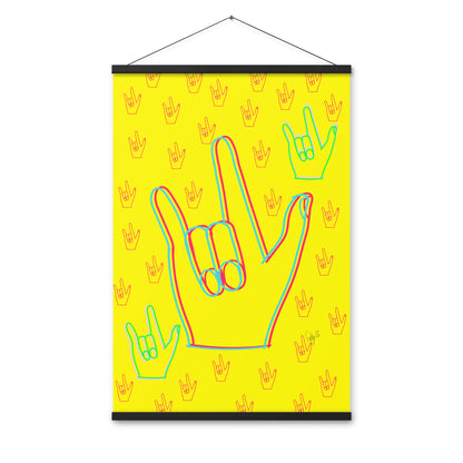 I love you sign language Poster with hangers