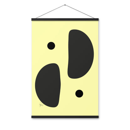 Mirror effect dots yellow warmth Poster with hangers