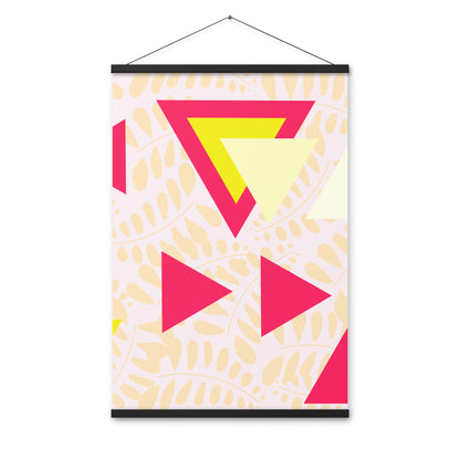 Triangular petals Poster with hangers