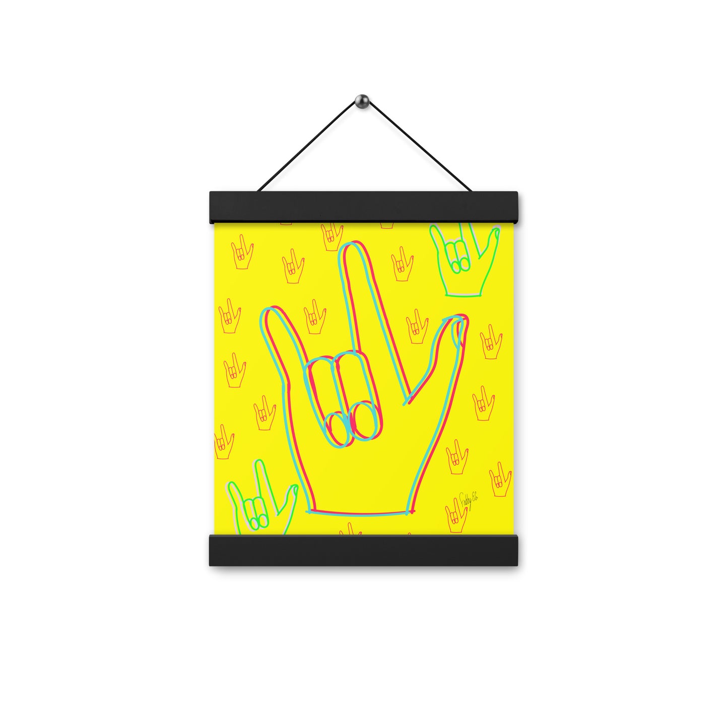 I love you sign language Poster with hangers