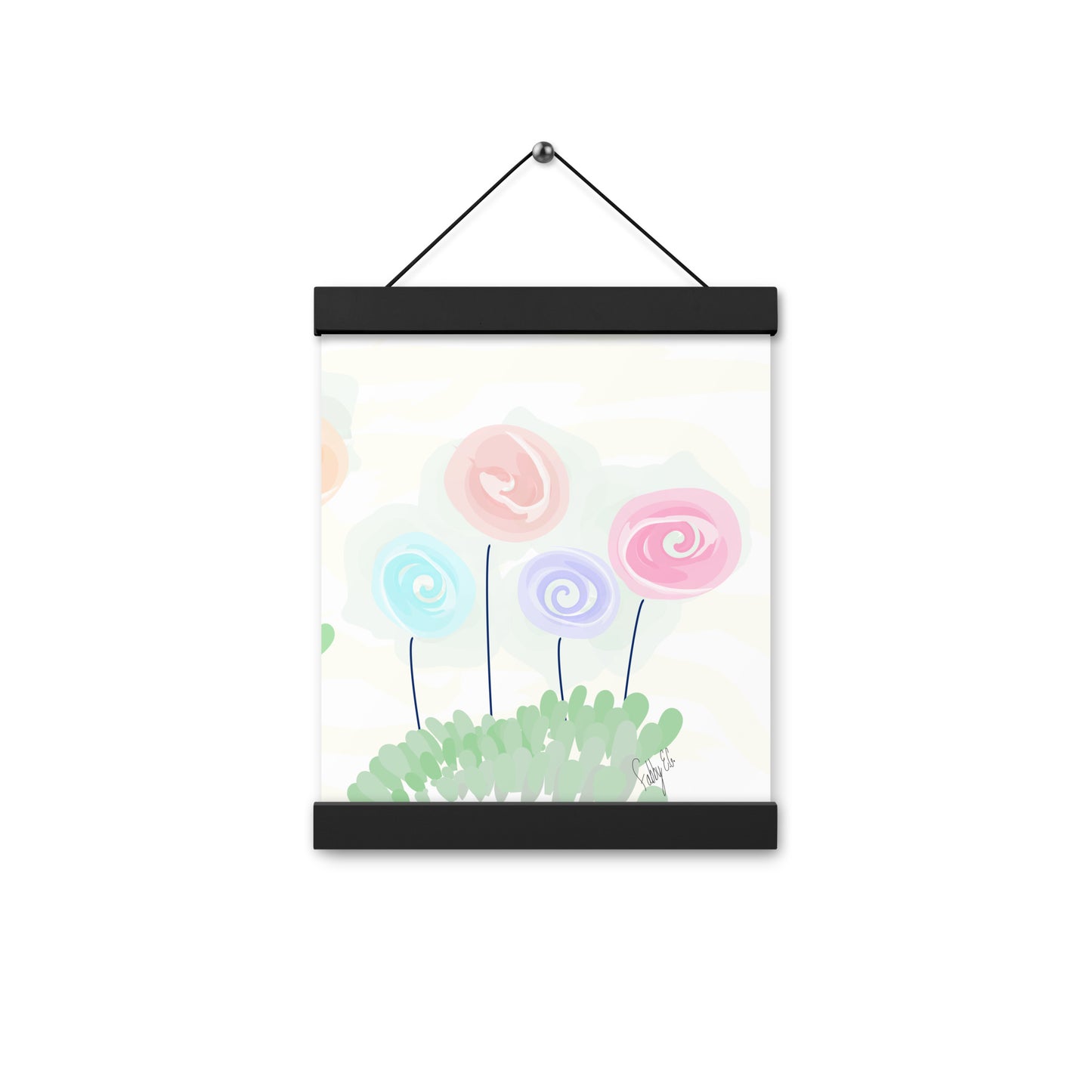 Women’s day flowers Poster with hangers