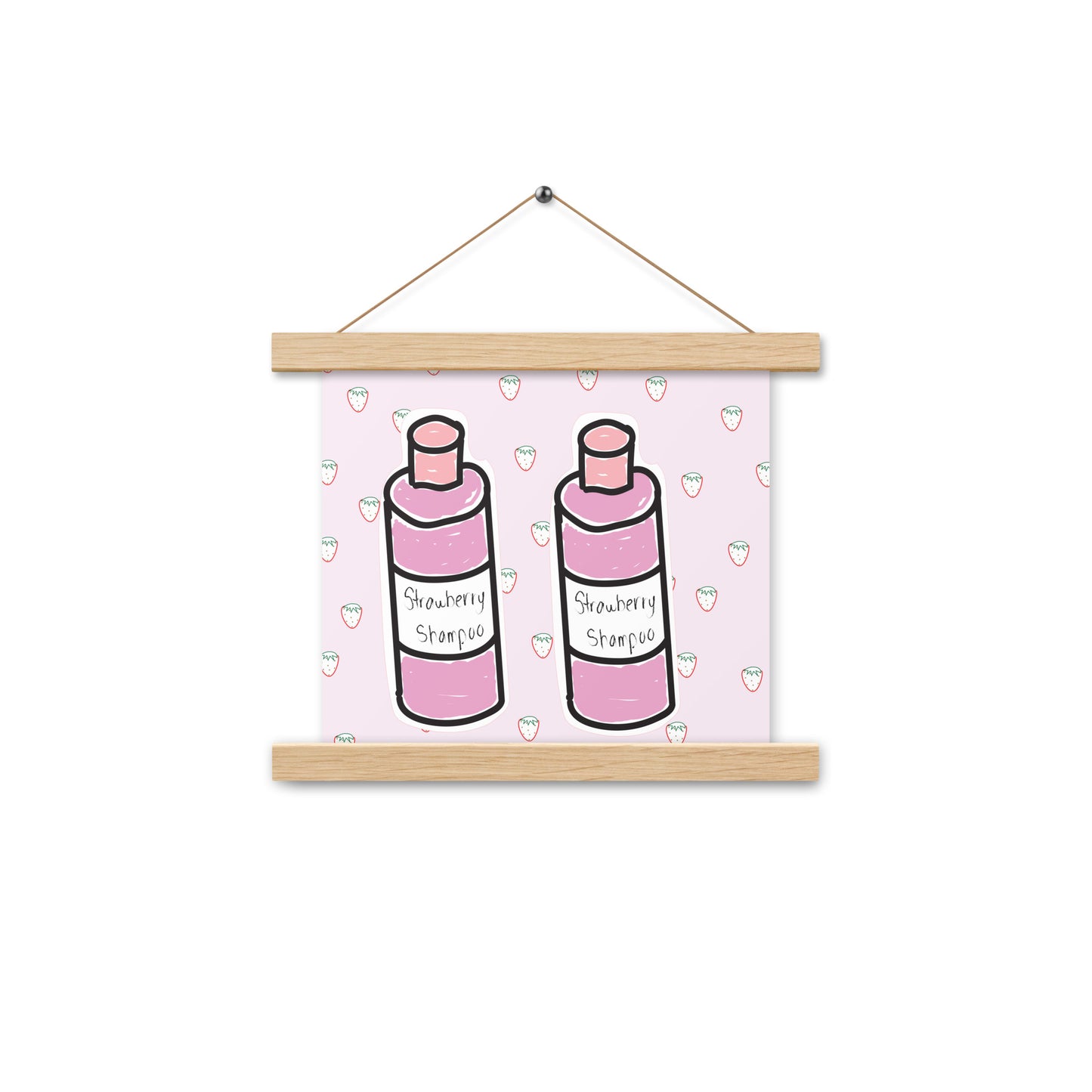 Strawberry shampoo Poster with hangers