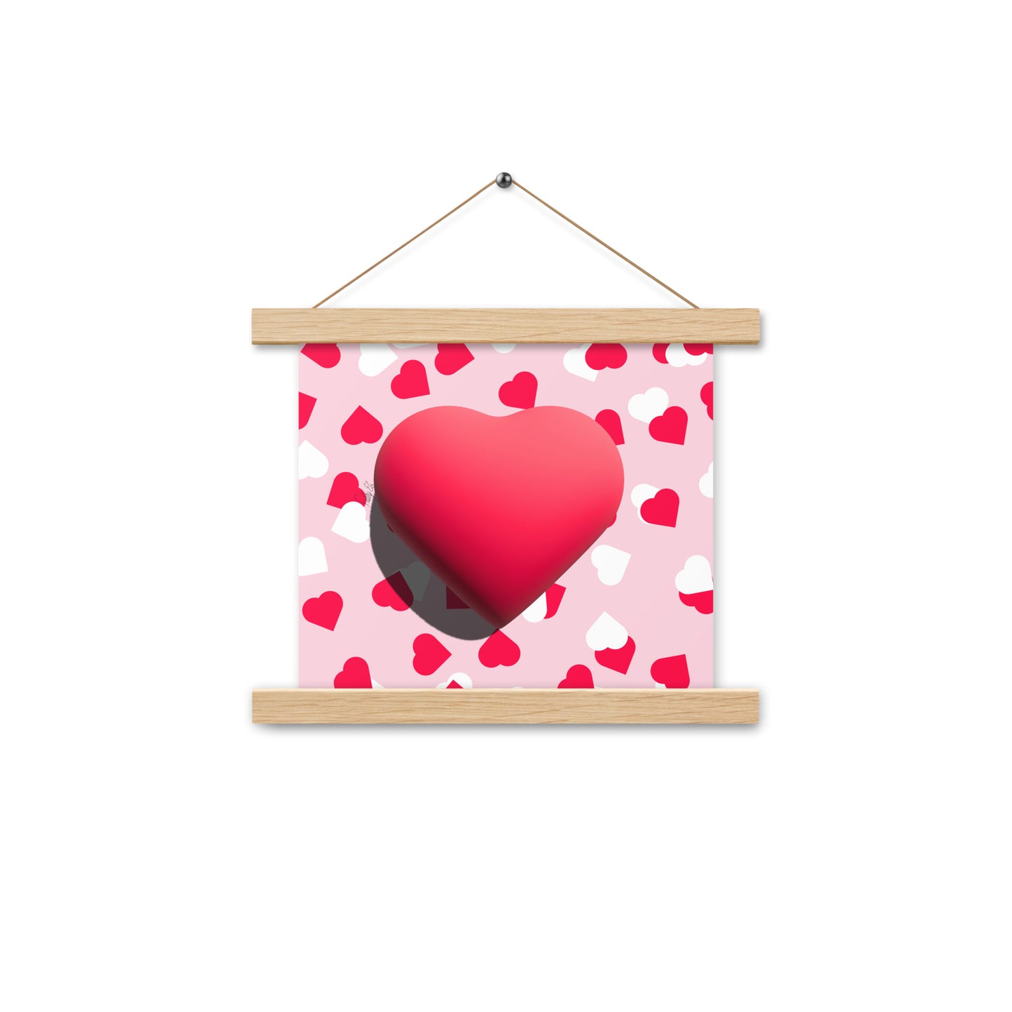 Valentines heart for love Poster with hangers