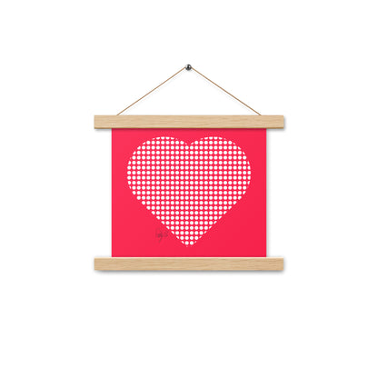 In love (dotted heart) Poster with hangers