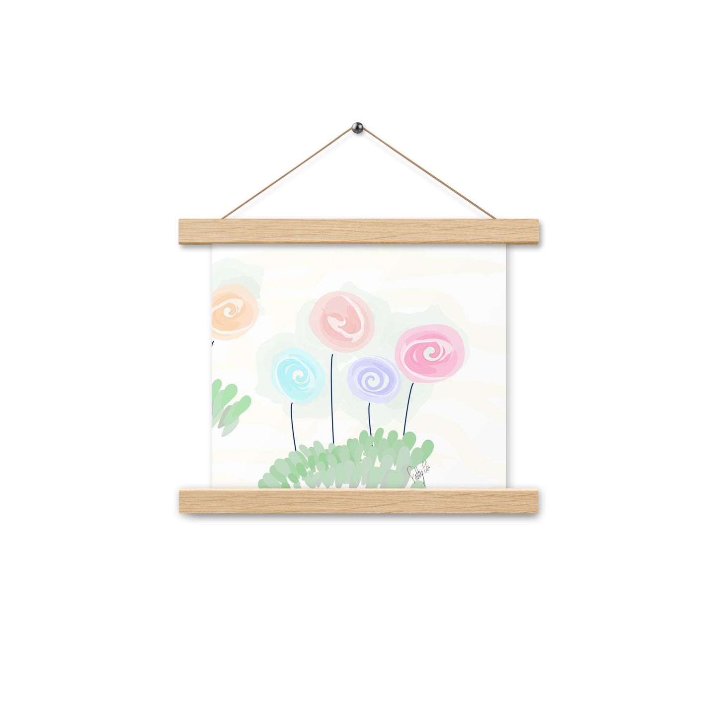 Women’s day flowers Poster with hangers