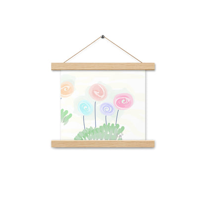 Women’s day flowers Poster with hangers