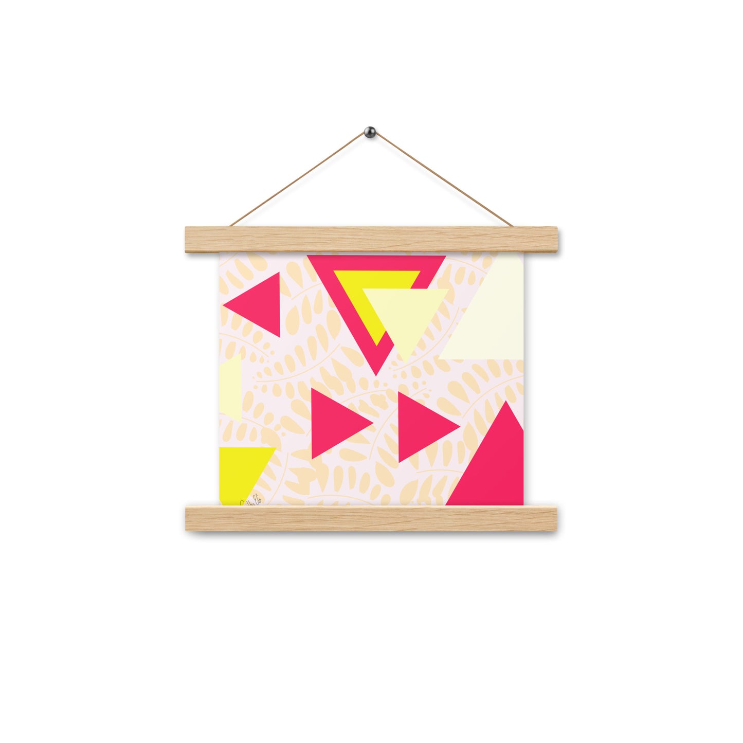 Triangular petals Poster with hangers