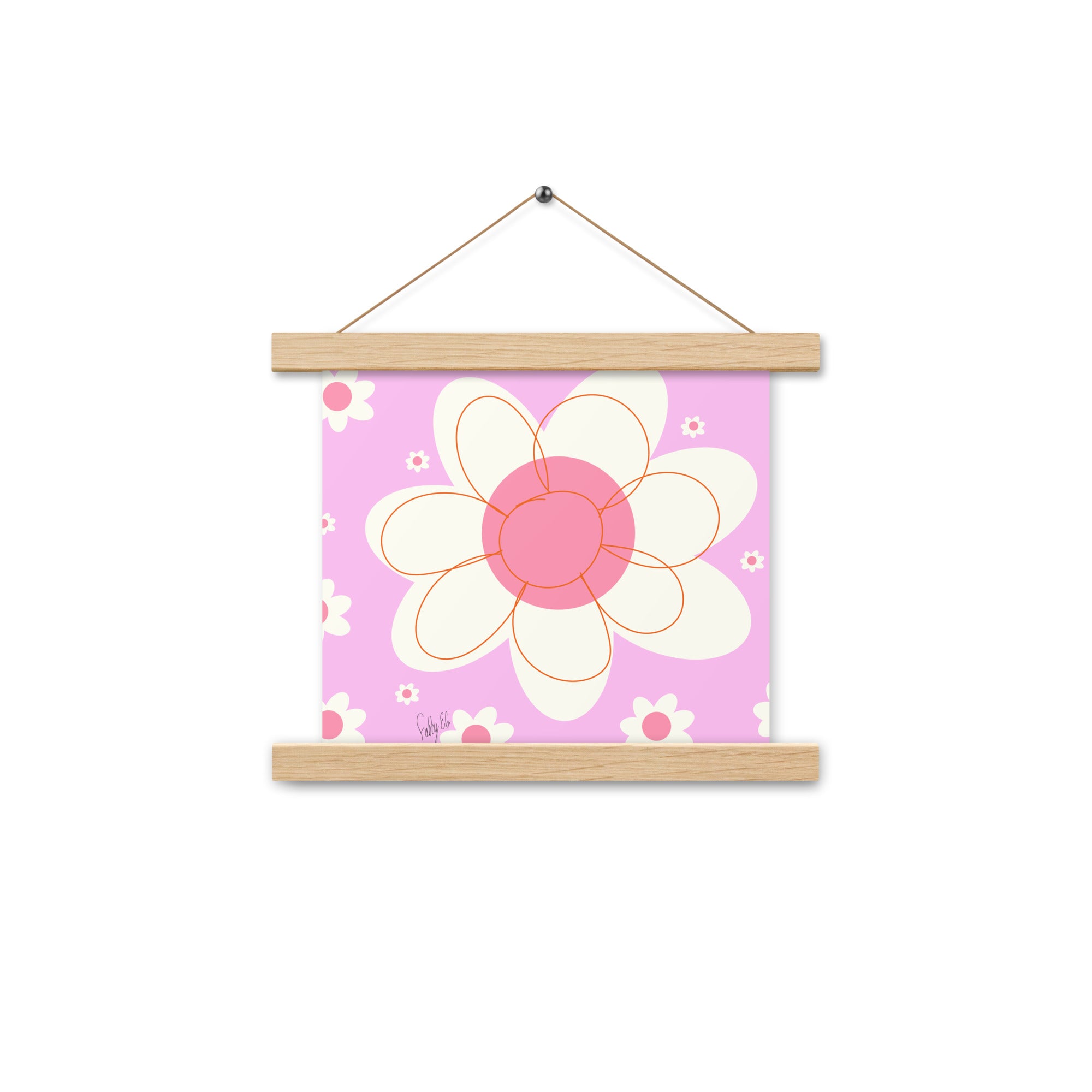 Yellow flower Poster with hangers