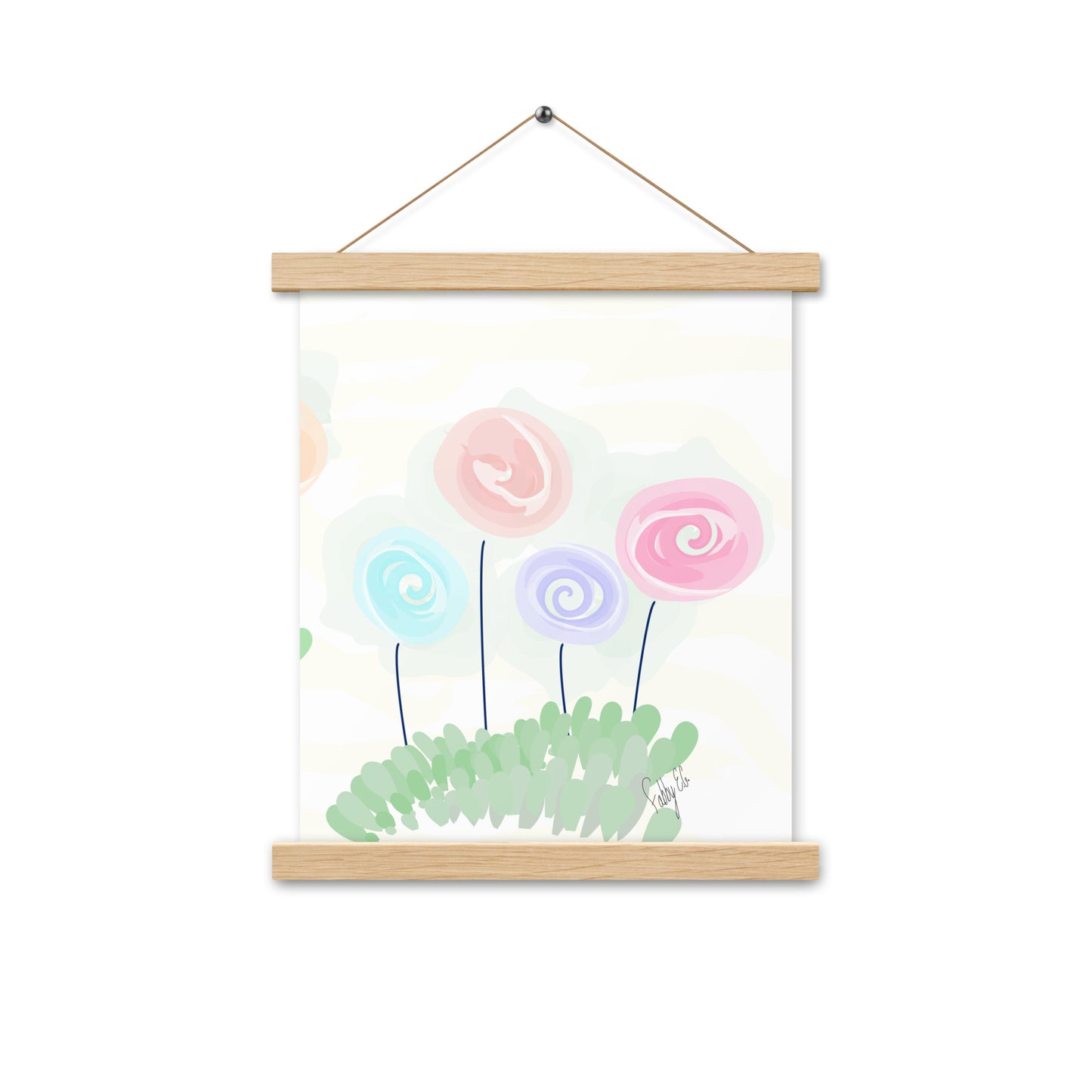 Women’s day flowers Poster with hangers