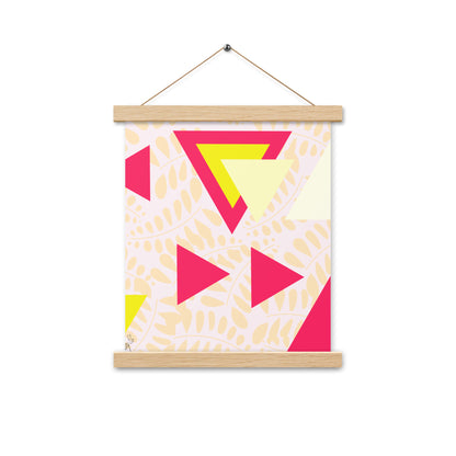 Triangular petals Poster with hangers