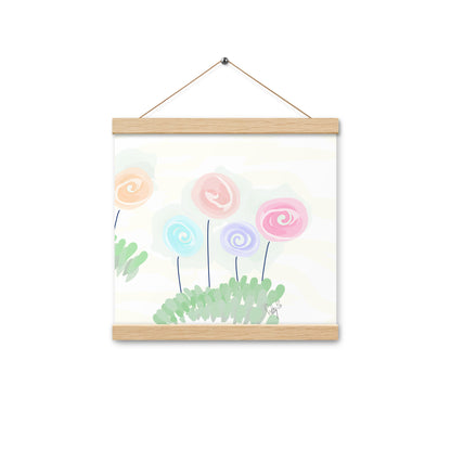 Women’s day flowers Poster with hangers