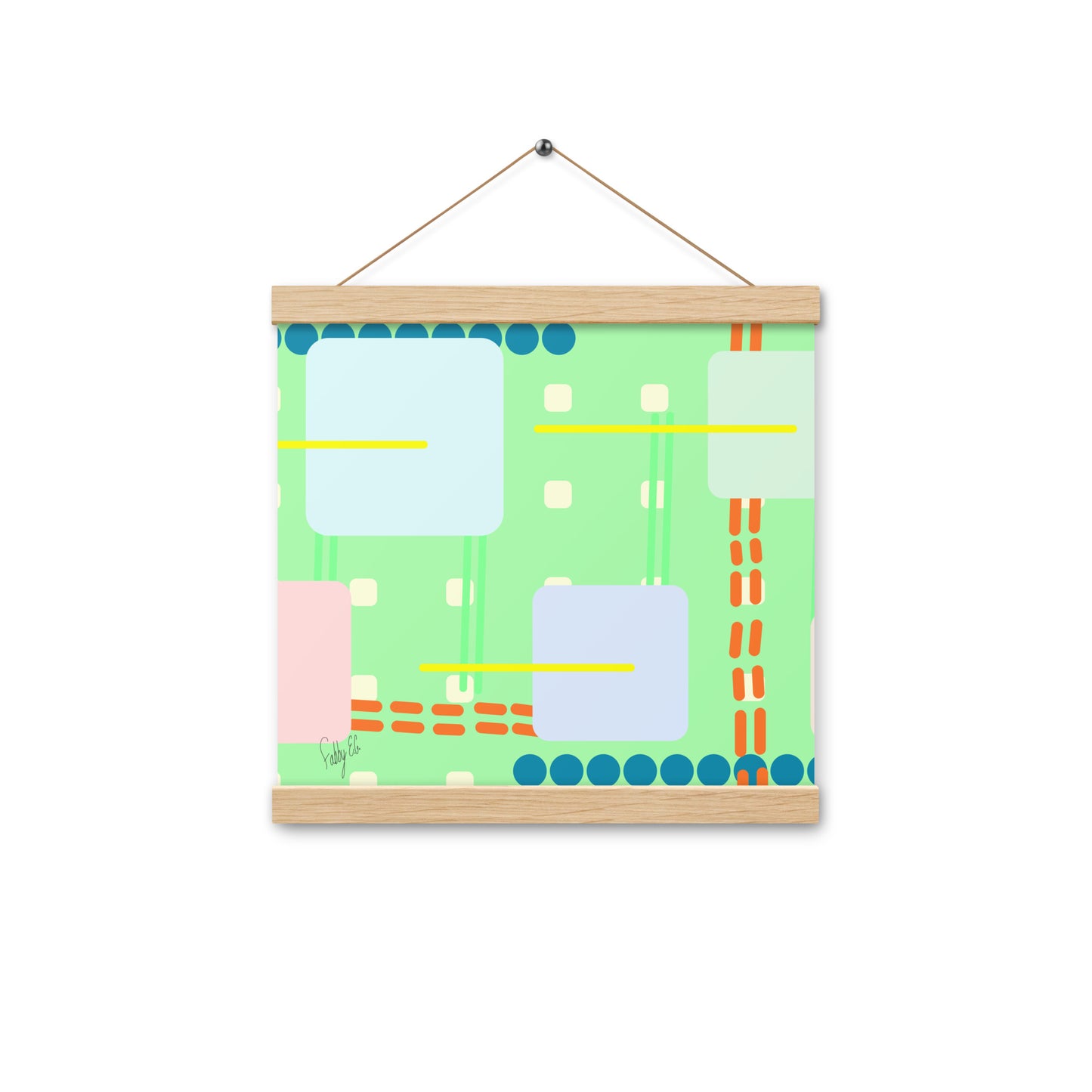 Off grid green Poster with hangers