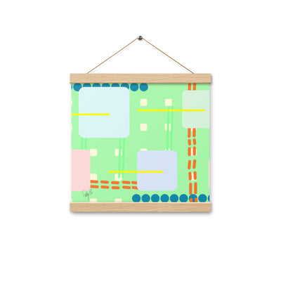 Off grid green Poster with hangers