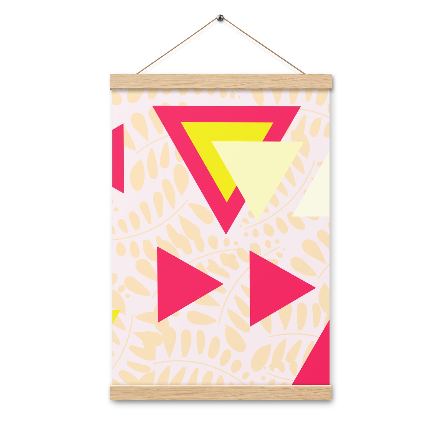 Triangular petals Poster with hangers